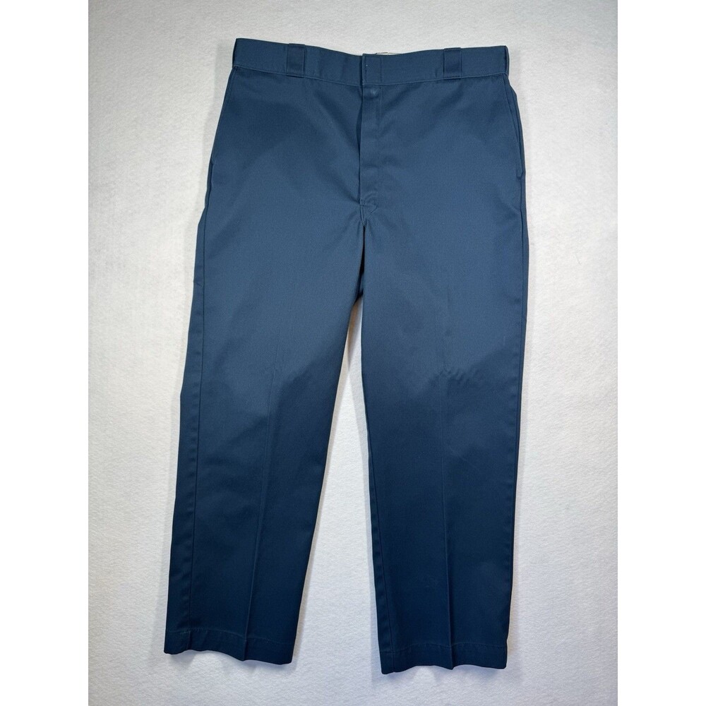 Dickies Men's Utility Work Pant Navy Blue 40x30 90's Straight Leg Y2K Vintage